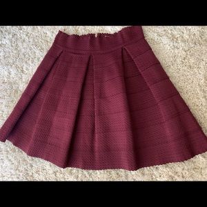Burgundy skirt